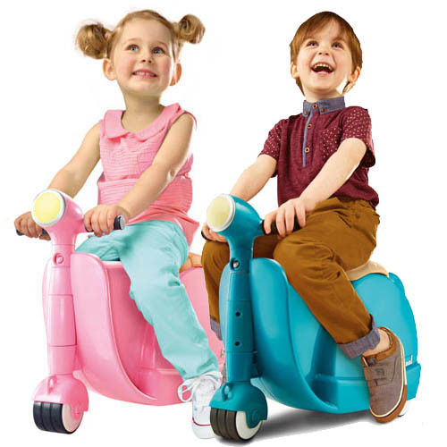 英國SKOOT拉風旅行摩托車行李箱 2色可選(潮青瓦、甜美粉)