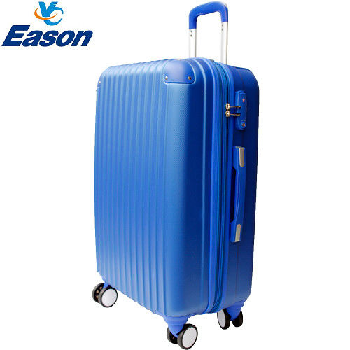 【YC Eason】皇家系列24吋可加大海關鎖款ABS硬殼行李箱 藍