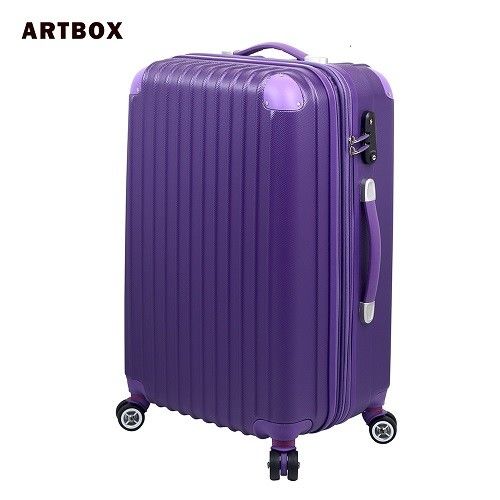 ARTBOX 迷戀經典 28吋ABS可加大硬殼行李箱一深紫