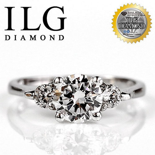 ILG鑽 頂級八心八箭擬真鑽石戒指 初戀時刻款 主鑽約75分 RI055  鑽石鋯石水鑽戒指