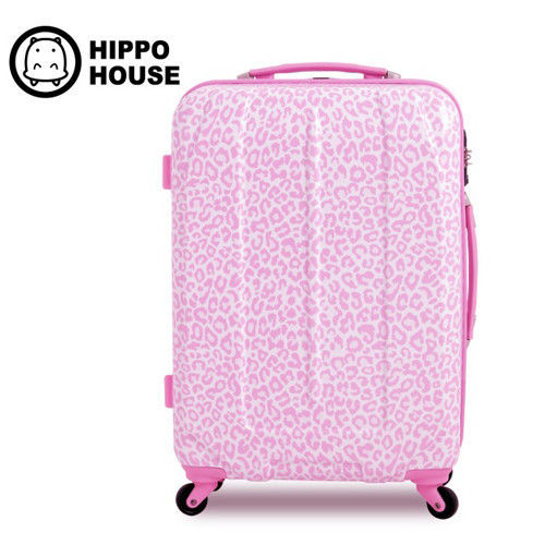 【HIPPOHOUSE】原野系列-28吋防刮ABS霧面輕量硬殼行李箱(粉紅豹)