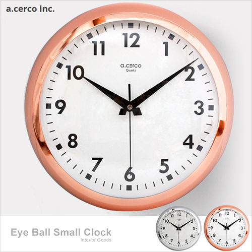 a.cerco 台灣靜音機芯 Eyeball clock Large 大鐵鐘(兩色可選)