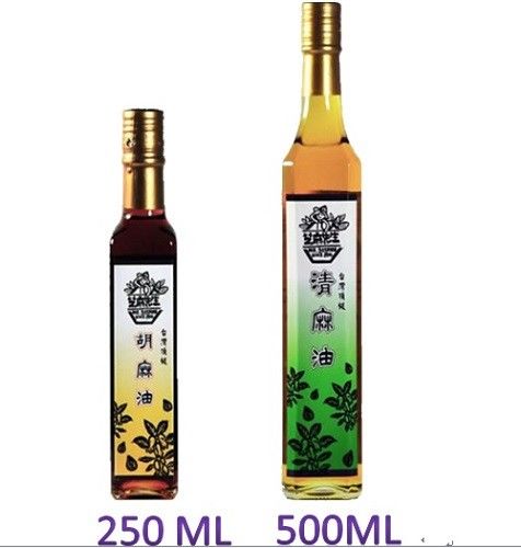 【芝麻先生】台灣頂級胡麻油 250ml + 頂級清麻油 500ml