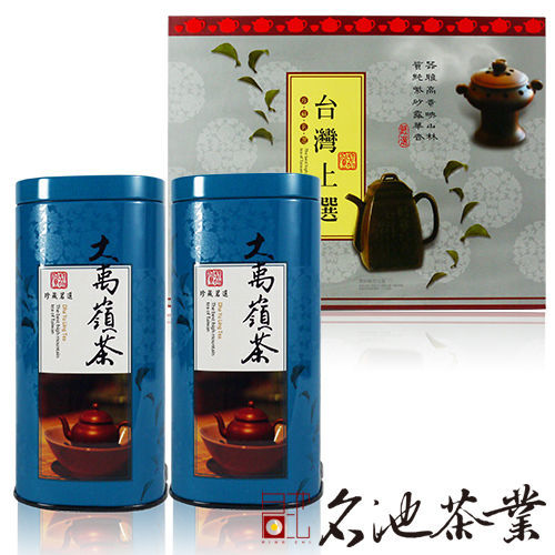 【名池茶業】大禹嶺手採茶葉器質禮盒 (150g*2罐)