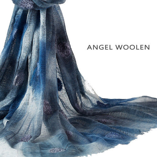 【Angel Woolen】炫麗風采(礦玉) 印度手工羊毛披肩