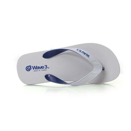 【WAVE3】男雙色夾層人字拖-夾腳拖 拖鞋 台灣製 白藍