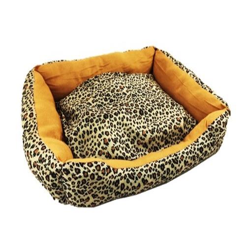 A015豹紋寵物床-淺色-S