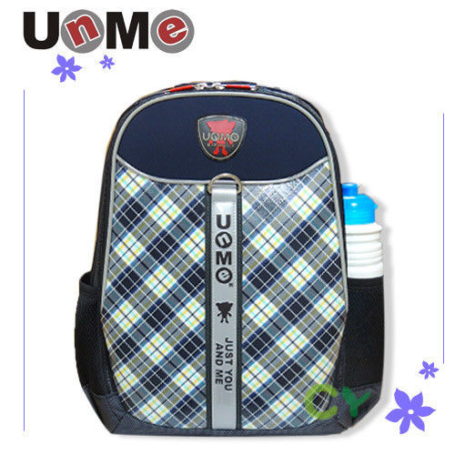 【UnMe】蘇格紋小筆電後背包 (藍色)