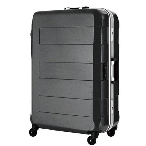 日本 LEGEND WALKER 6021-64-26吋 電子秤鋁框輕量行李箱 黑色