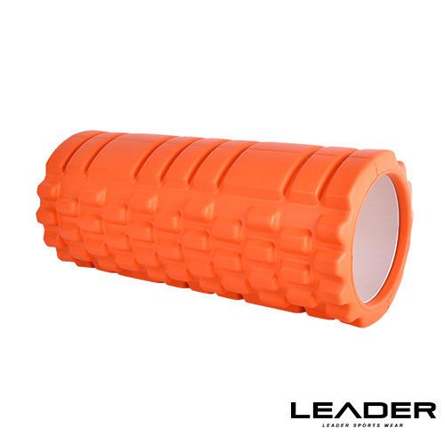 【Leader X】專業塑身美體瑜珈棒.滾筒.按摩輪(橘色)