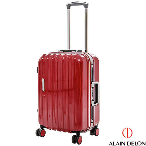 ALAIN DELON 亞蘭德倫 20吋 休閒雅仕系列鋁框旅行箱 (紅) 
