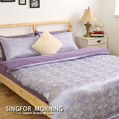 幸福晨光《皇家香韻》木漿纖維柔緞被套床包組-雙人