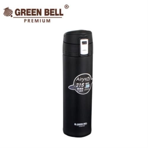 GREEN BELL綠貝 極輕316不鏽鋼保溫杯 黑色  500ml