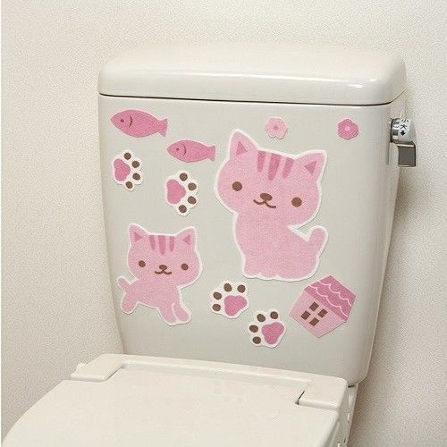 日本製造SANKO兒茶素馬桶消臭貼(粉紅貓)