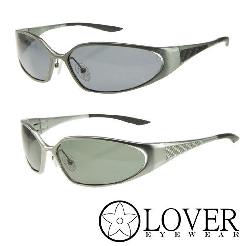 【Lover】精品橢圓金屬全框太陽眼鏡(9129- 兩色選擇)