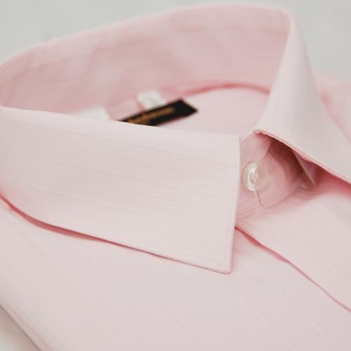 【金安德森】粉色細紋長袖襯衫