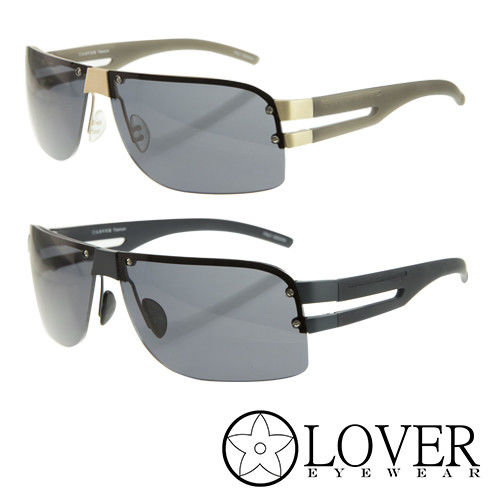 【Lover】精品飛行款半框太陽眼鏡(L-8461 兩色選擇)