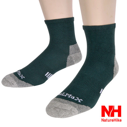 Naturehike 舒適型戶外機能襪 健行襪 登山襪 男款(深綠)