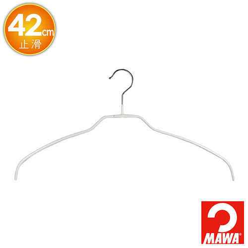德國MAWA 衣架42cm(4入)白色 (20入) #4124W