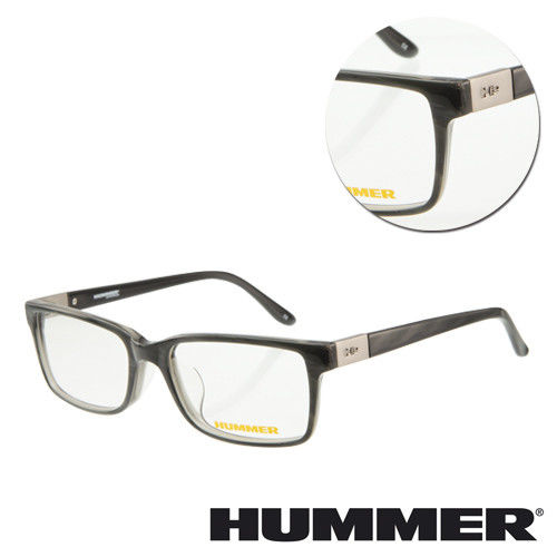 【HUMMER】全框板材灰色光學眼鏡(02-H2-312m-C4)