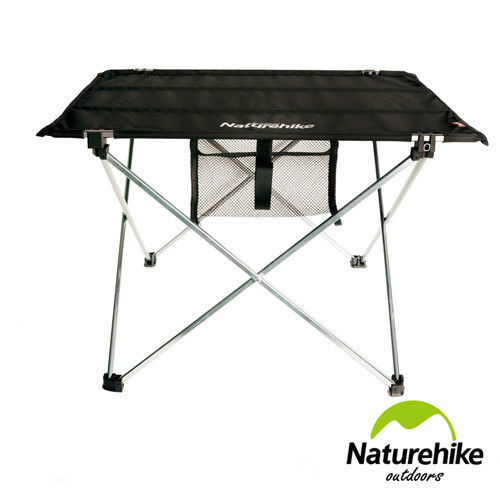 Naturehike 便攜式鋁合金戶外折疊桌 露營桌 小號(黑色)