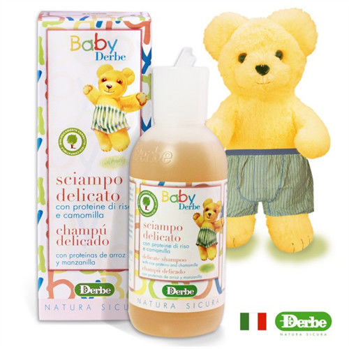 【義大利BABYDERBE】嬰兒溫和洗髮乳200ML(義大利原裝進口)