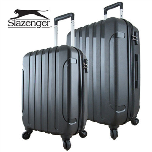 【英國 Slazenger 史萊辛格】 20+24吋 駭客直條紋行李箱/拉桿箱/旅行箱-行動