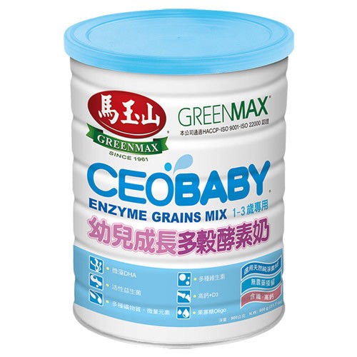 馬玉山 CEOBABY幼兒成長多穀酵素奶(1~3歲專用)-900g/罐