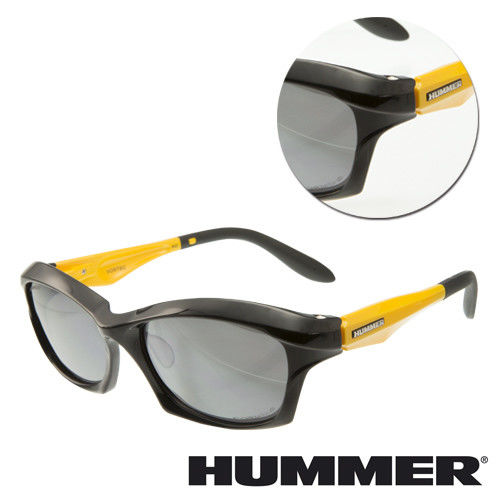 【HUMMER】粗框黃黑色太陽墨鏡(VORTEC-902-YL)