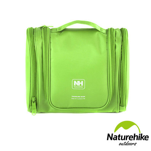 Naturehike 多夾層大容量旅行掀蓋式盥洗包 化妝包(綠色)