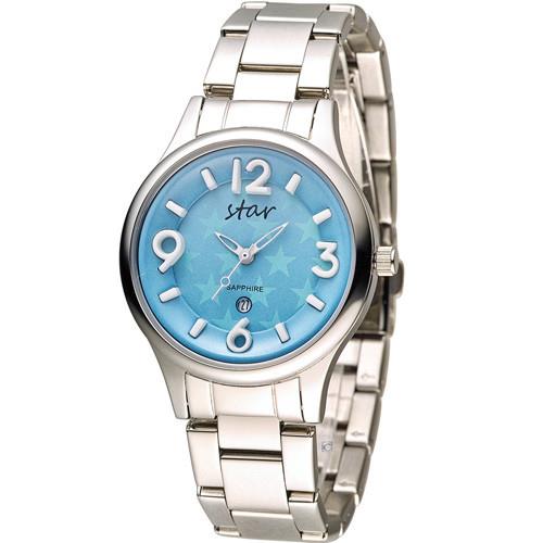 STAR 時代 甜蜜糖果系俏皮腕錶 9T1601-161S-B 藍