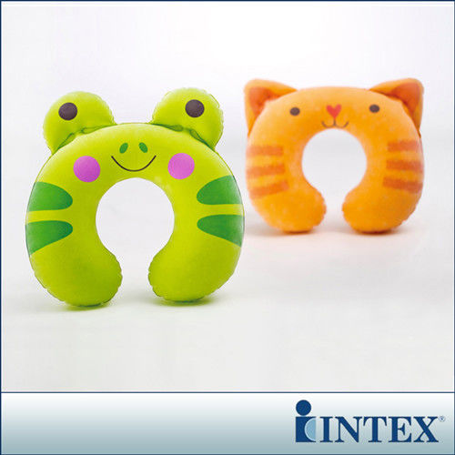 【INTEX】充氣護頸枕-動物造型隨機出貨 (68678)-行動
