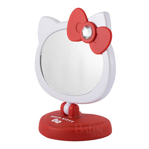【Hello Kitty】可愛造型LED觸控桌鏡/化妝鏡 (2色任選)