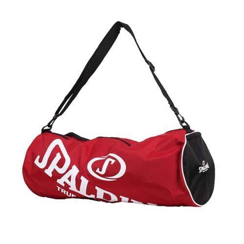 【SPALDING】三顆裝球袋-斯伯丁 籃球 側背包 手提袋 收納袋 行李袋 紅白