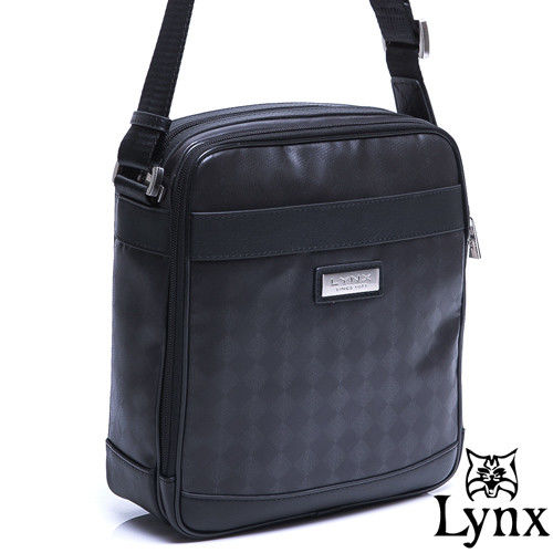 Lynx - 山貓英式雅痞防水皮革直式側背包
