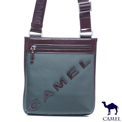 CAMEL - 英倫極簡風超質感牛皮薄型輕便隨身側背包