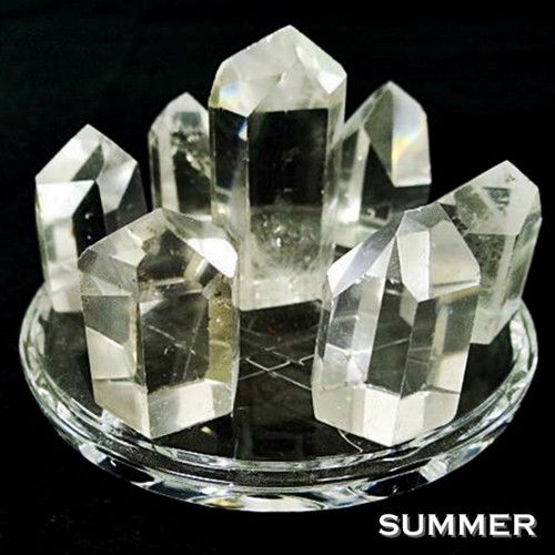 SUMMER寶石 開運大陣-天然白水晶激光柱七星陣(開運能量超強)