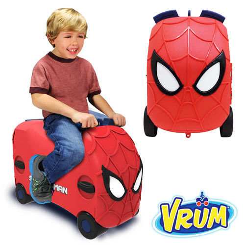 美國 VRUM 卡通造型 兒童行李箱 蜘蛛人