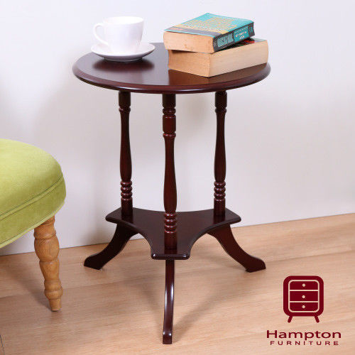 漢妮Hampton蘿拉古典小圓桌-深咖啡色