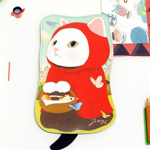 【ZARATA】甜蜜貓第二代娃娃造型萬用包_Red hood