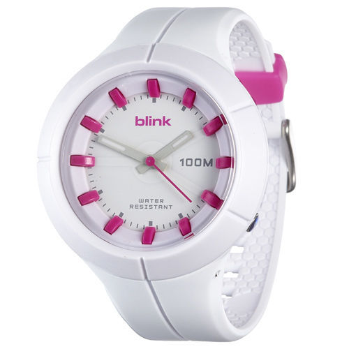 JAGA捷卡 AQ1008-D blink 果凍繽紛潮流防水指針錶(白)