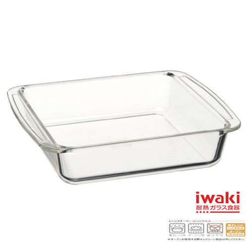 【iwaki】玻璃微波蛋糕烤盤 1.1L