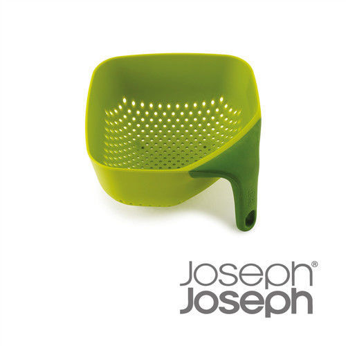 《Joseph Joseph英國創意餐廚》好好握方形濾籃(綠)