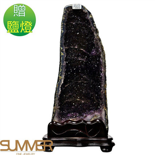 【SUMMER寶石】《15.4kg》巴西3A天然紫晶洞《加贈鹽燈》 (1127-03)