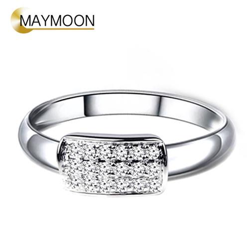 MAYMOON 18K金唯一 天然鑽石0.15ct戒指
