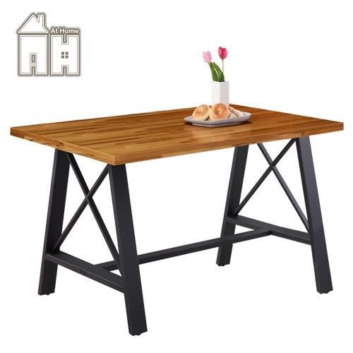 【AT HOME】克德曼4.3尺柚木集層餐桌