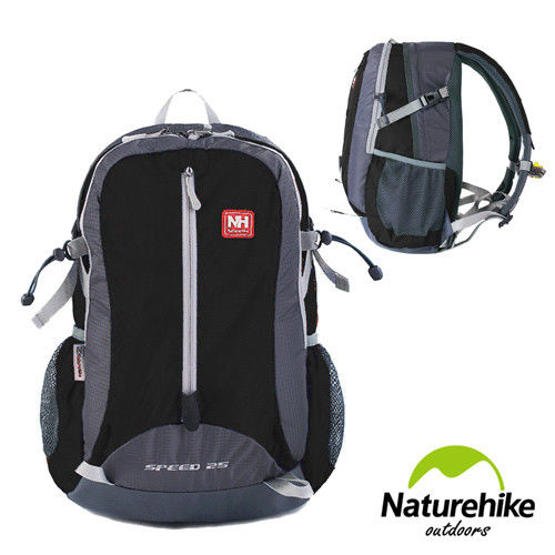 Naturehike 25L 輕量透氣減壓後背包 騎行包(黑色)