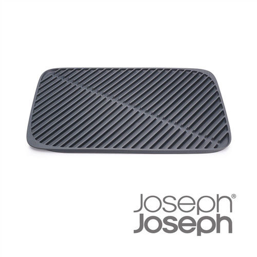 《Joseph Joseph英國創意餐廚》可摺疊瀝水軟墊(大灰)-85089