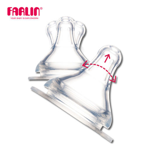 【Farlin】Silky母感矽膠奶嘴 - Y字孔(兩顆裝/盒)
