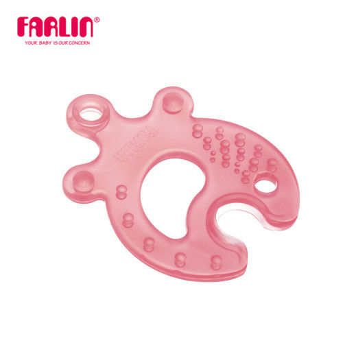 【Farlin】小魚造型矽膠咬牙器 - 粉紅